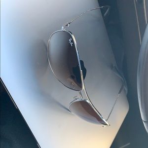 Rayban Aviator style Gunmetal GREY Lens sunglasses